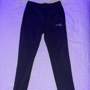 Black Adidas athletic joggers